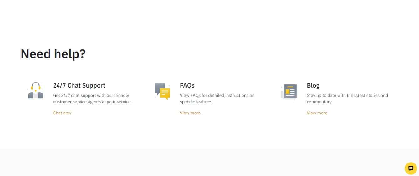 Binance support help
