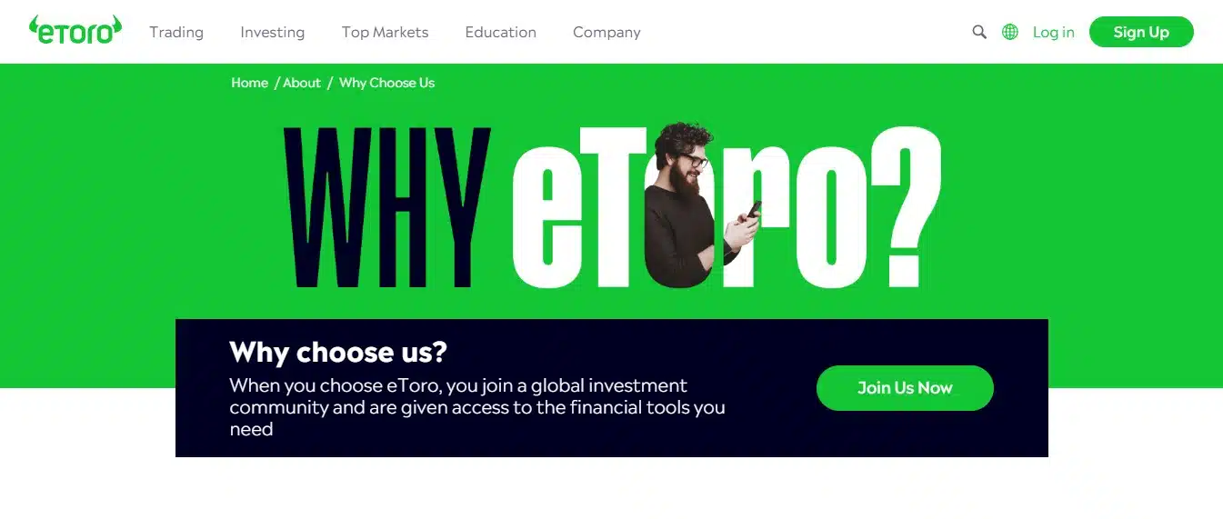 eToro benefits