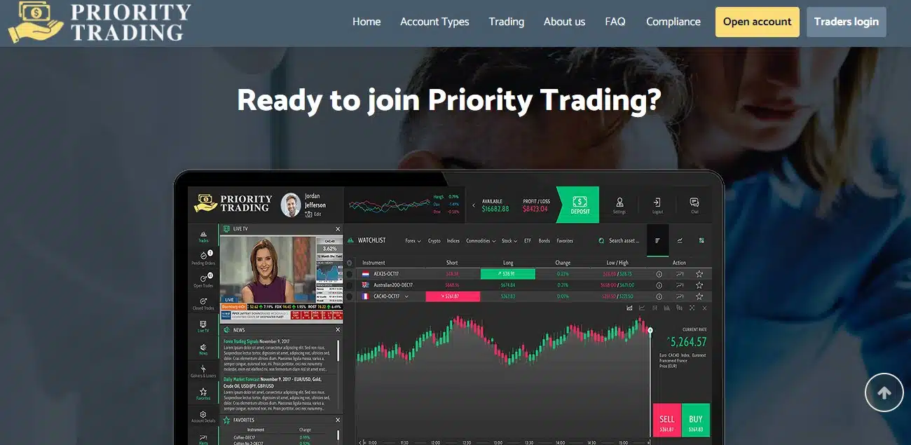 Priority Trading platform