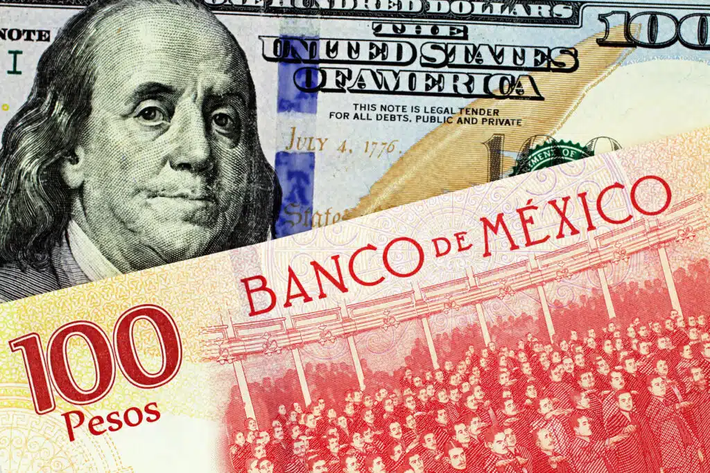 A Decrease in the Mexican Peso Is Associated With Divergent Sentiments That Favor the United States Dollar