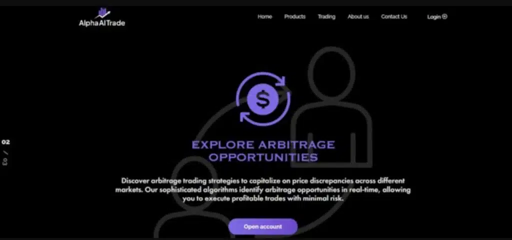 AlphaAITrade website